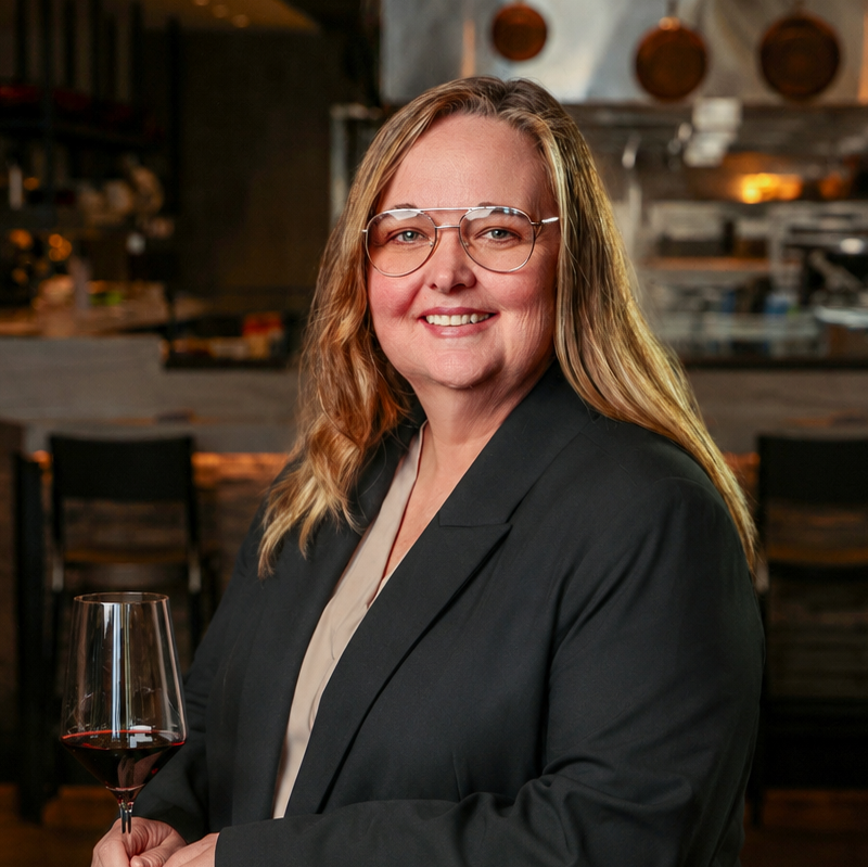 Portrait of Kimberly Matson, Director of Operations at Valette Wines.