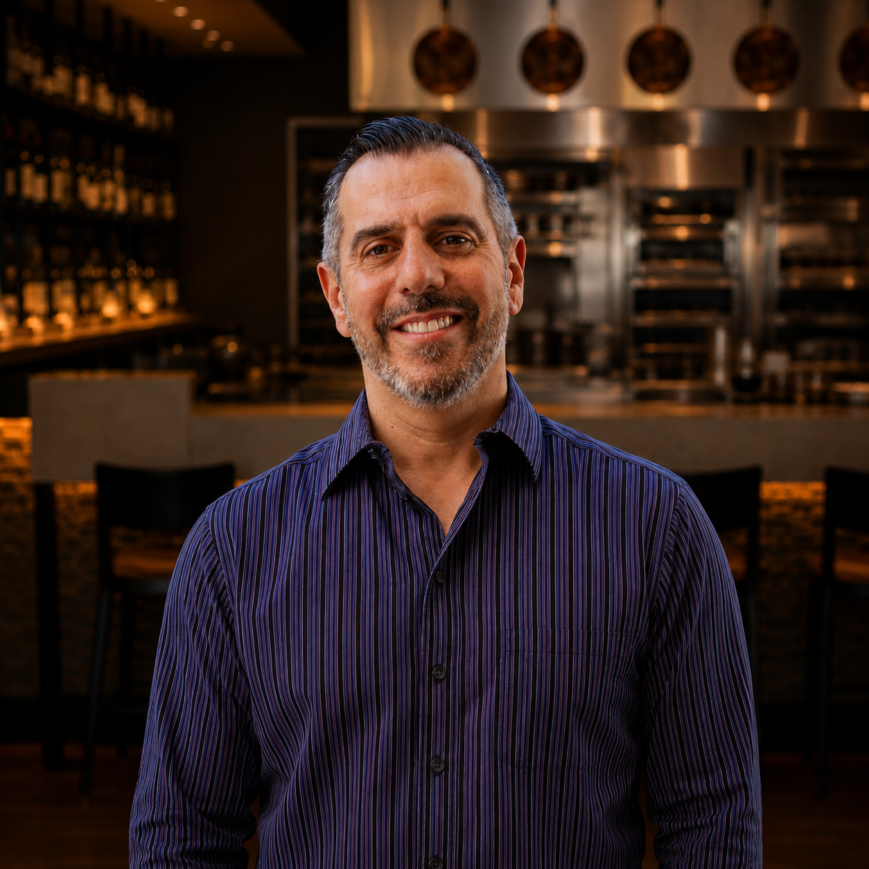 Portrait of Luis Corzo, Restaurant Manager at The Matheson.