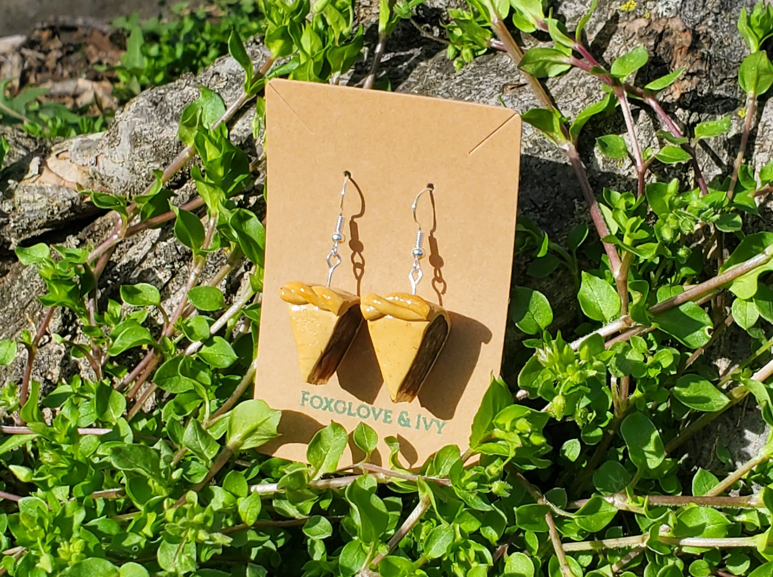 Apple Pie Slice Earrings