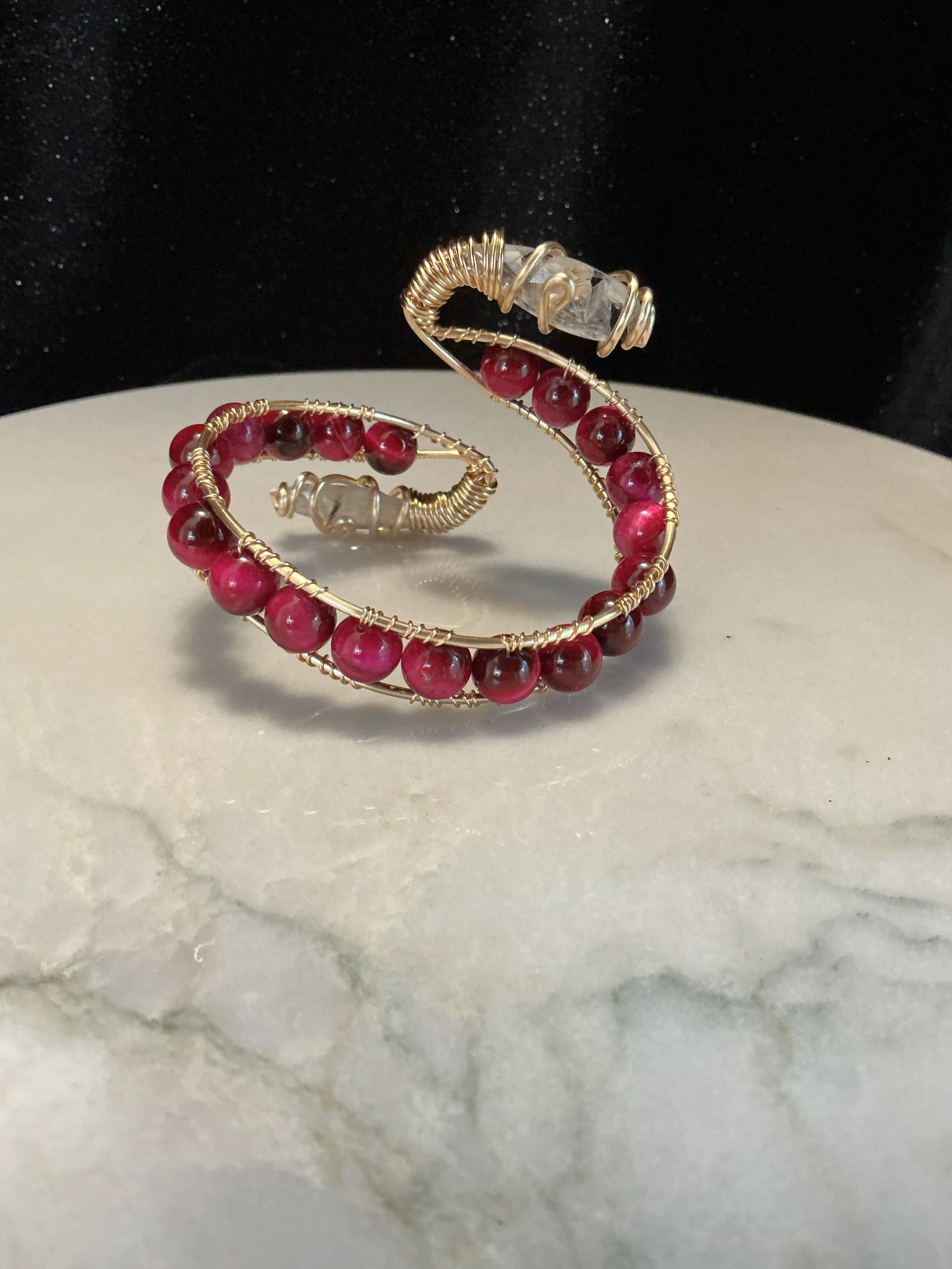 Magenta Tigers Eye cuff pic3 9.22.25 - 1.jpeg