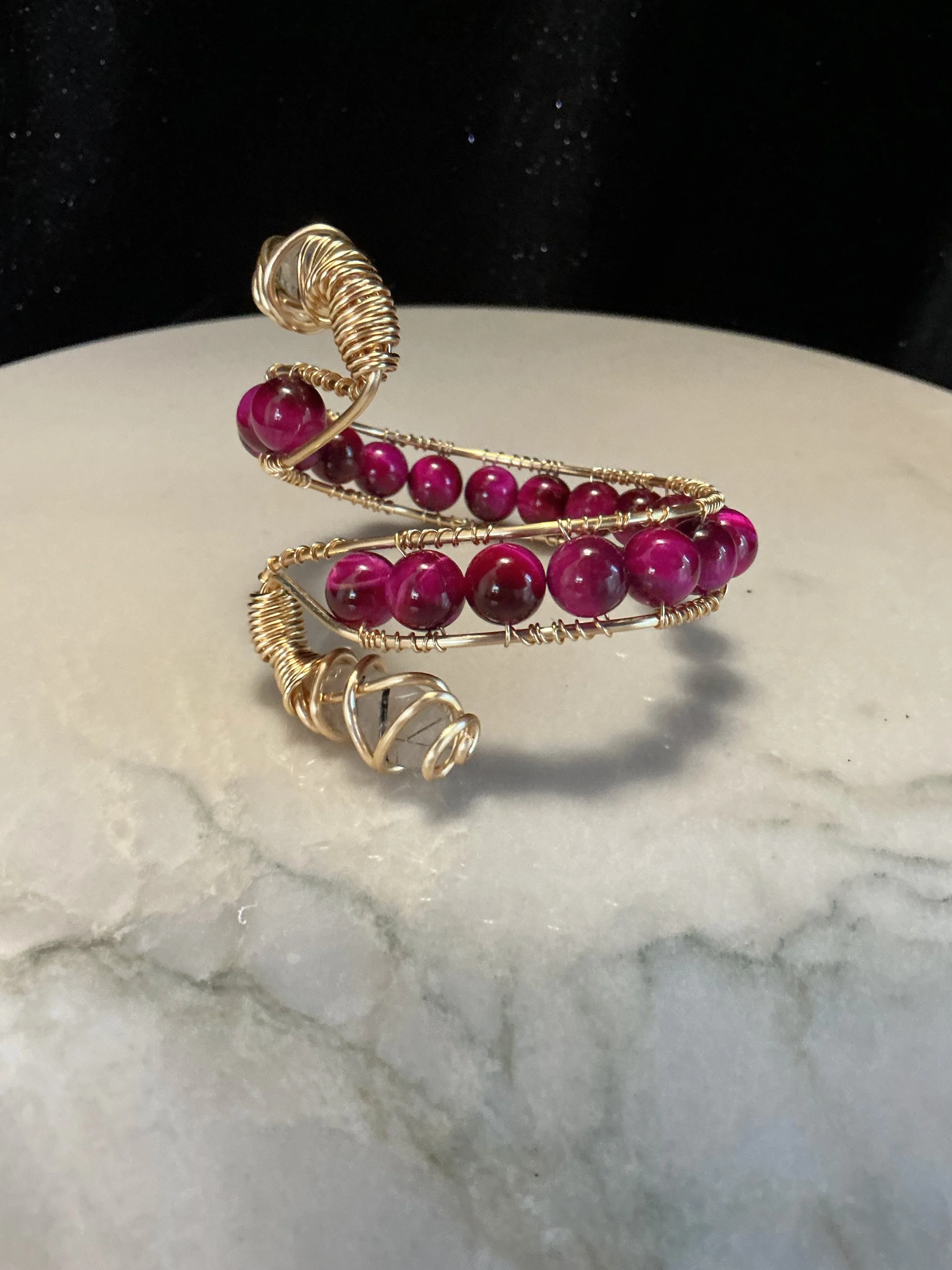 Magenta Tigers Eye cuff pic2 9.22.25 - 1.jpeg