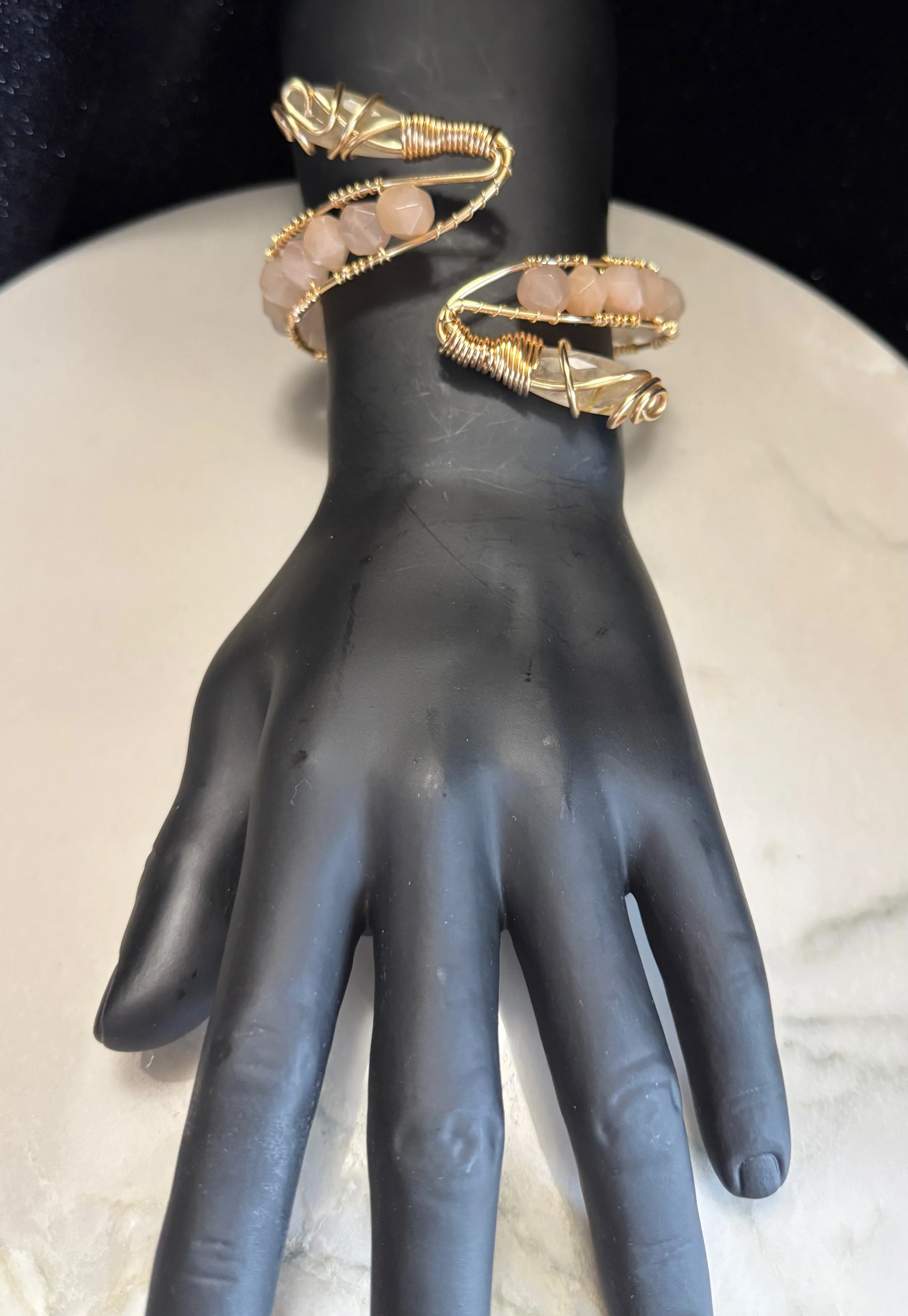 Peach Aventurine cuff pic 4 9.30.25 - 1.jpeg