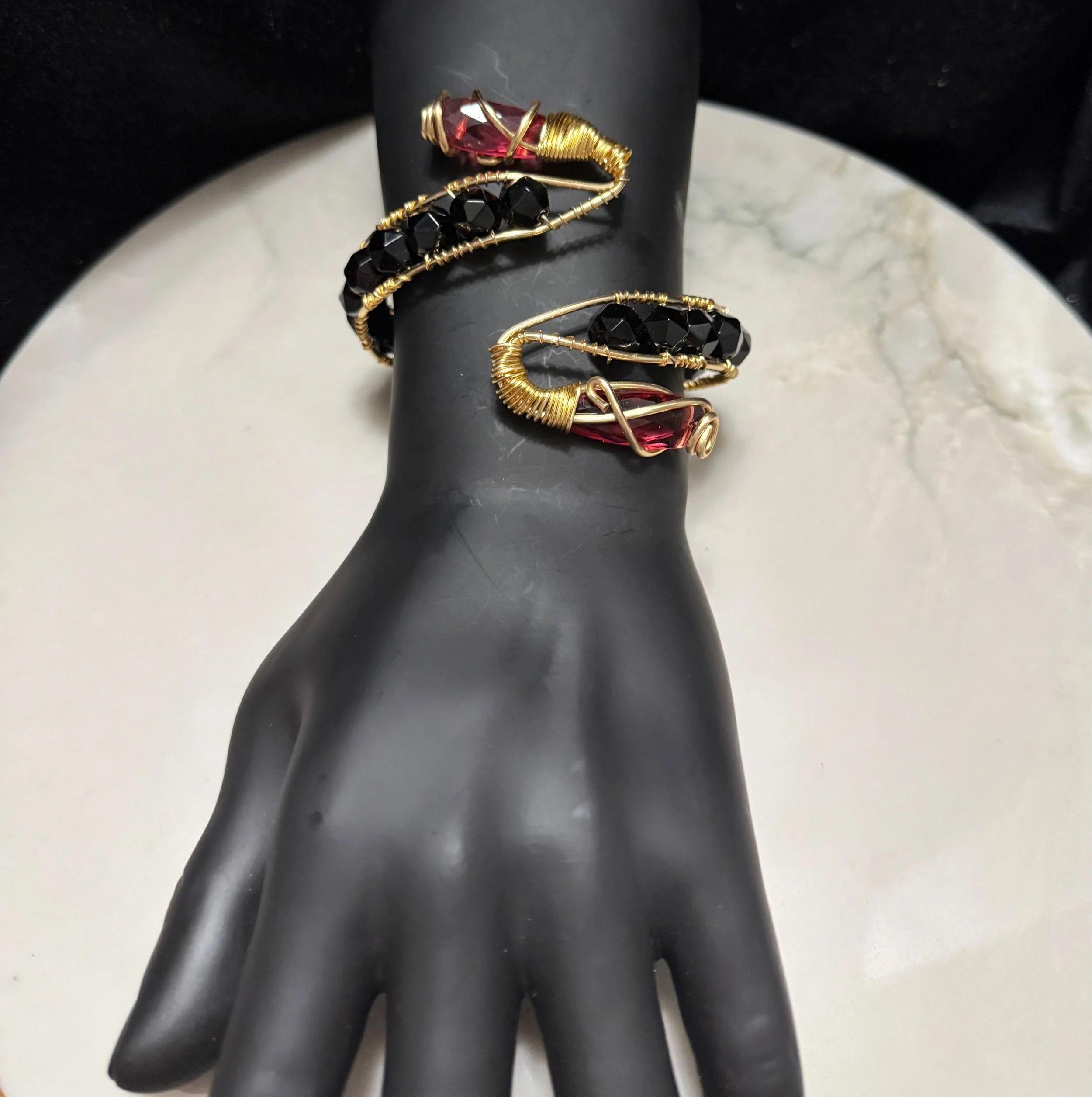 Black with Rubiolite cuff pic4 9.22.25 - 1.jpeg