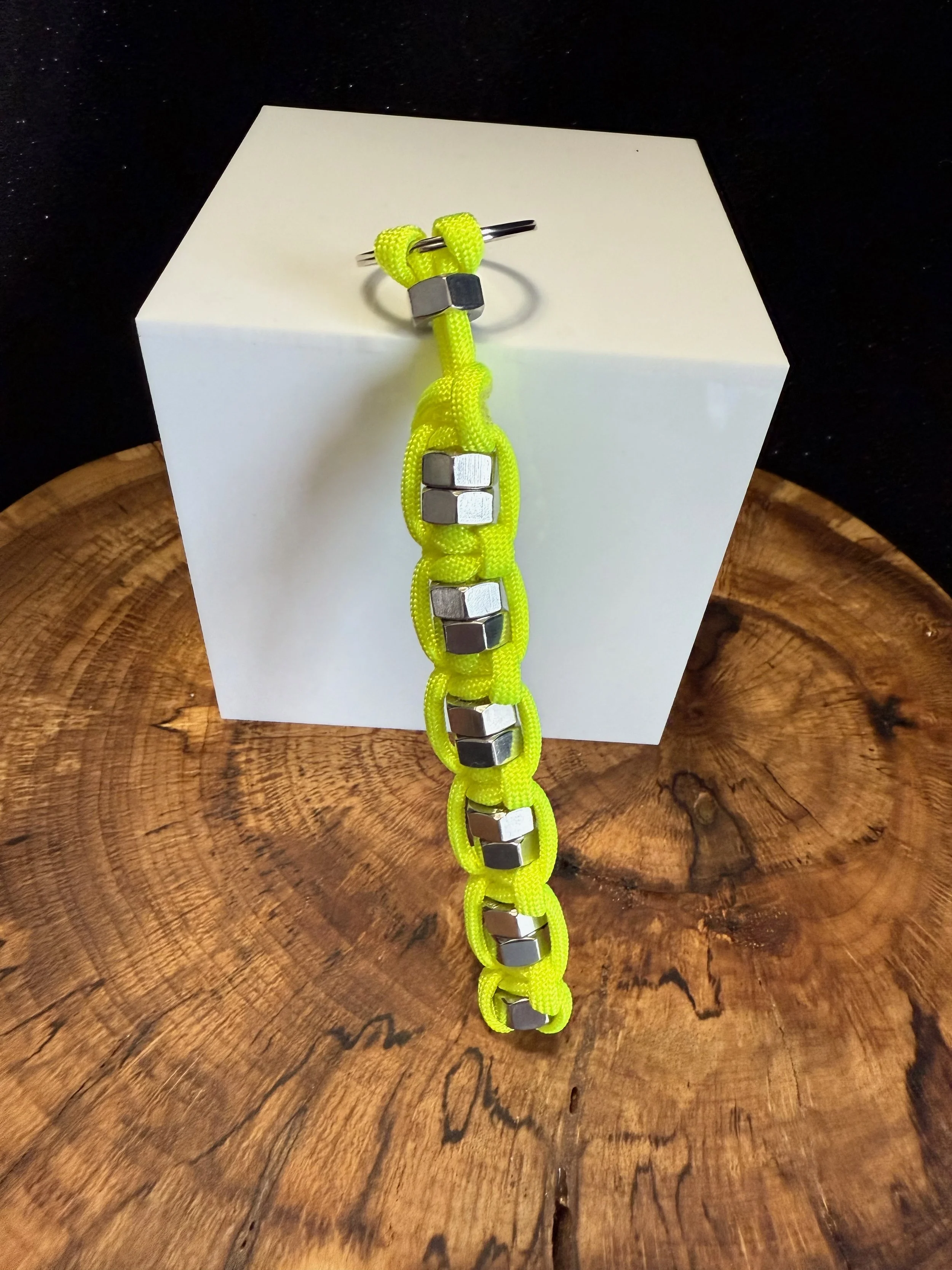 Brilliant Key chain neon yellow hex nuts 1.4.26 - 1.jpeg