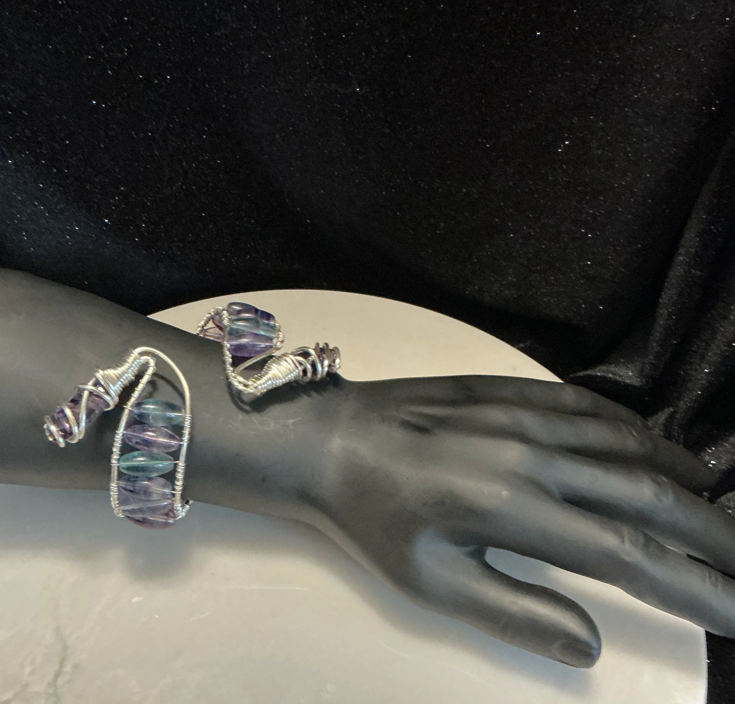 Fluorite Elongated beads cuff pic5 9.22.25 - 1.jpeg