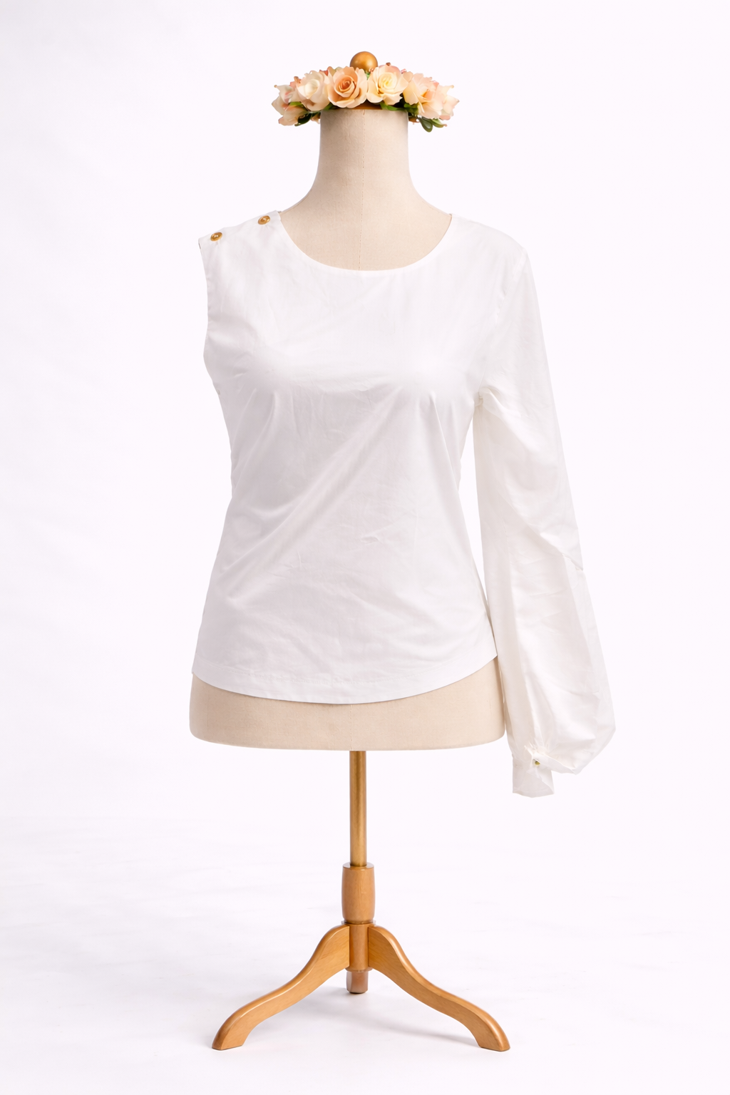 WHYS – Asymmetrical One-Sleeve Blouse