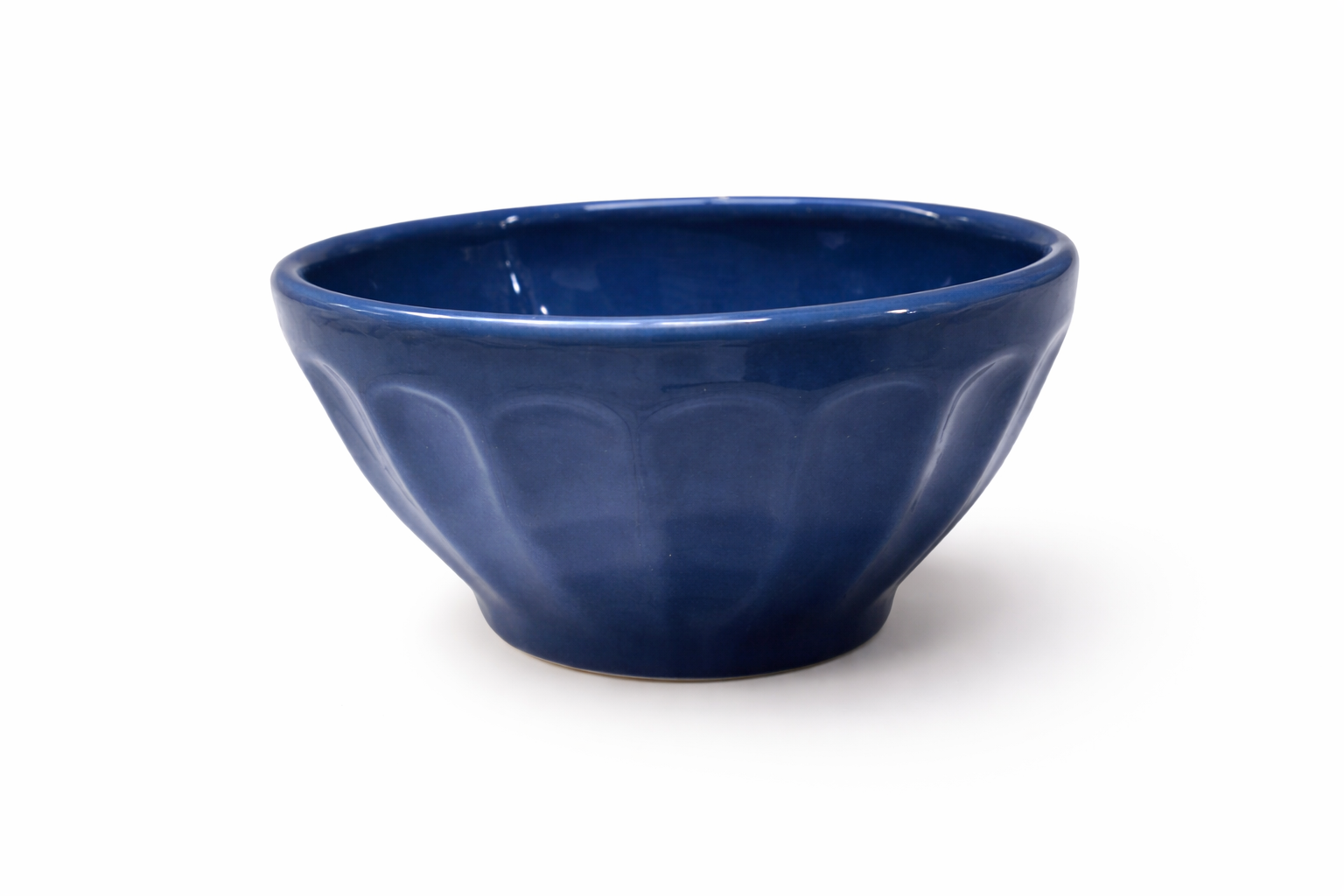 Cobalt Blue Textured Ceramic Bowl