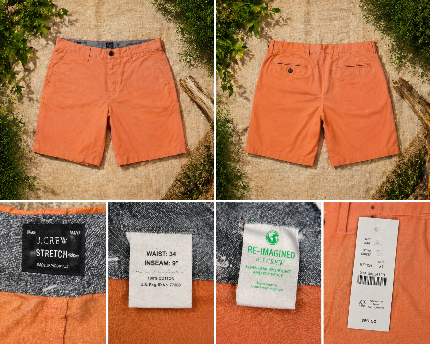 J.Crew – Stretch Chino Shorts (Re-Imagined Collection)