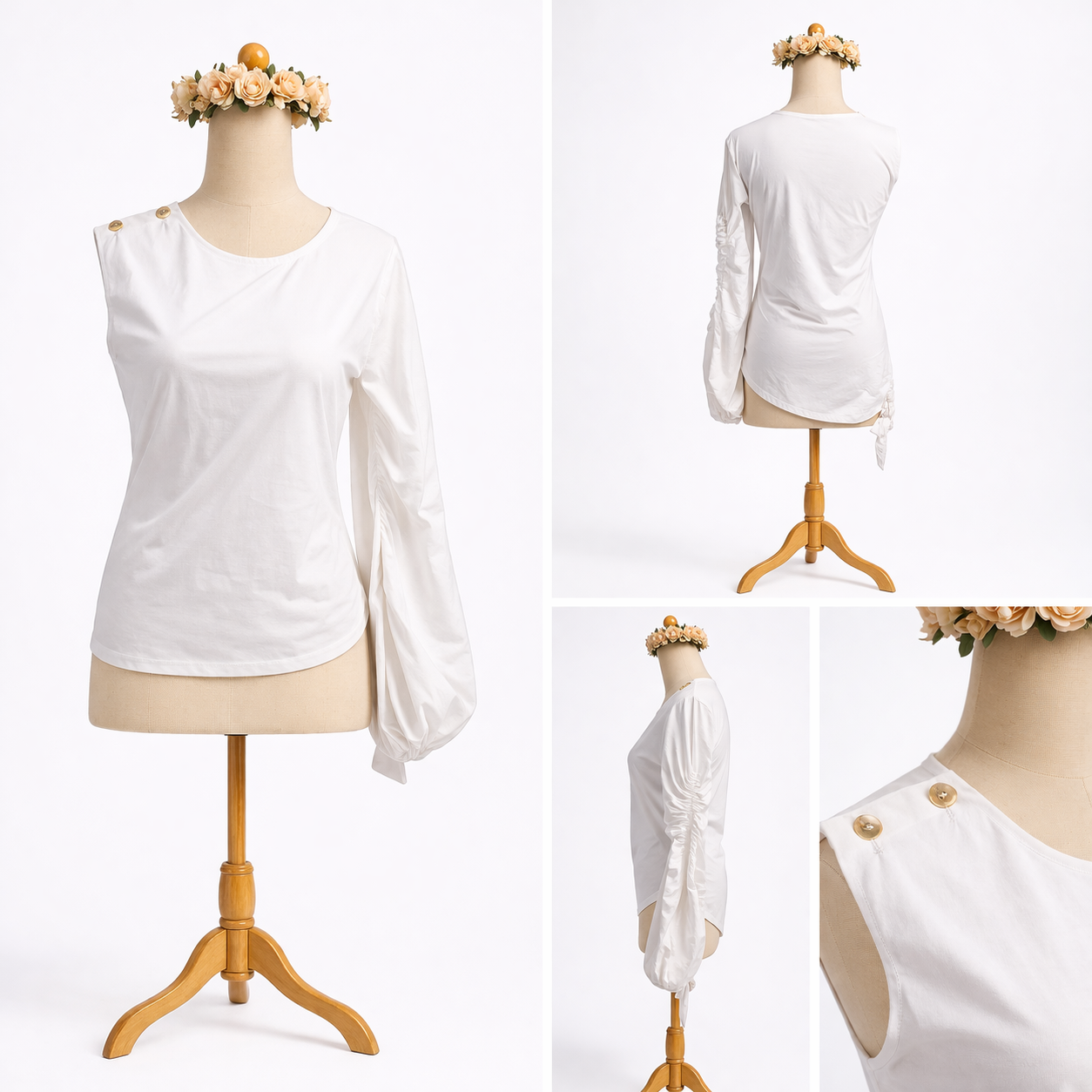 White one-shoulder top on mannequin.png