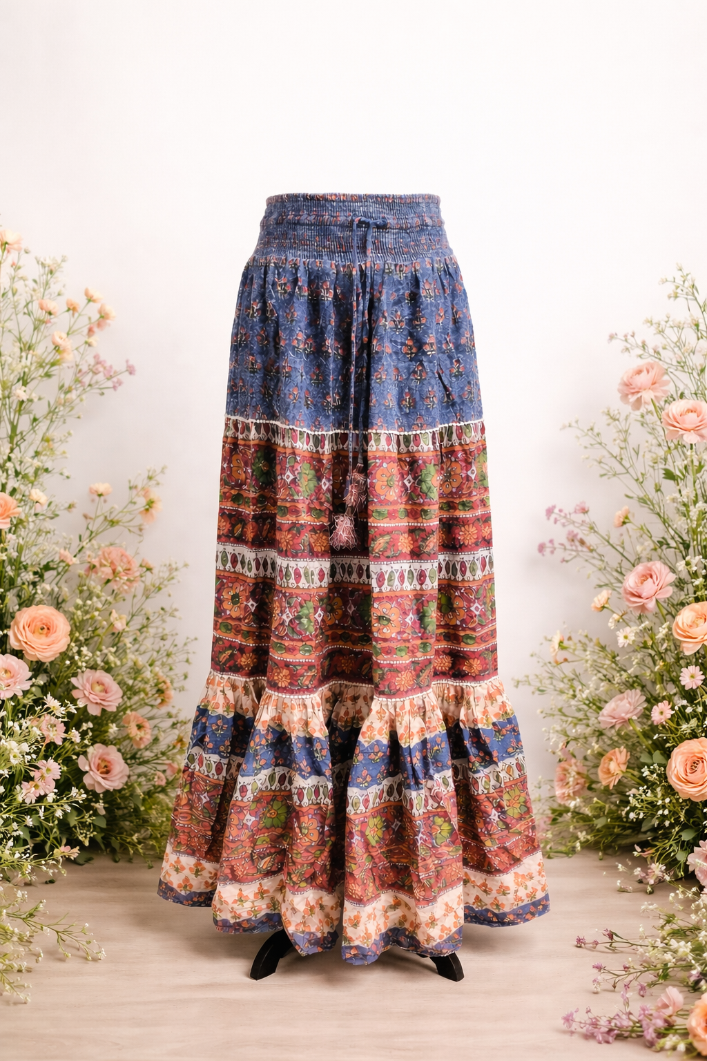 Faherty – Bohemian Tiered Maxi Skirt