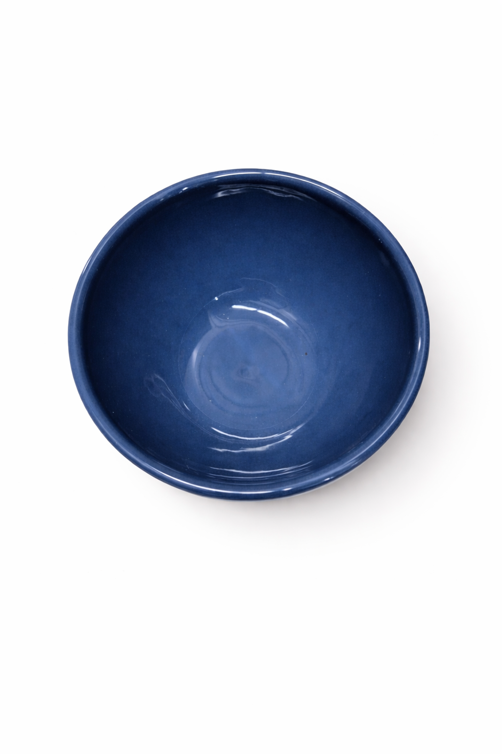 Cobalt Blue Textured Ceramic Bowl – Deep Blue