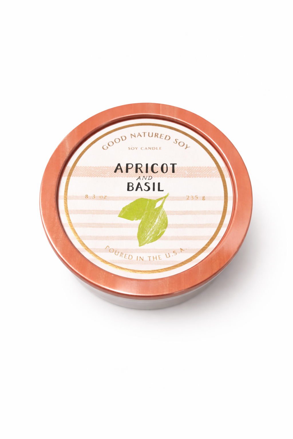 Good Natured Soy Candle – Apricot & Basil (New with Tag)