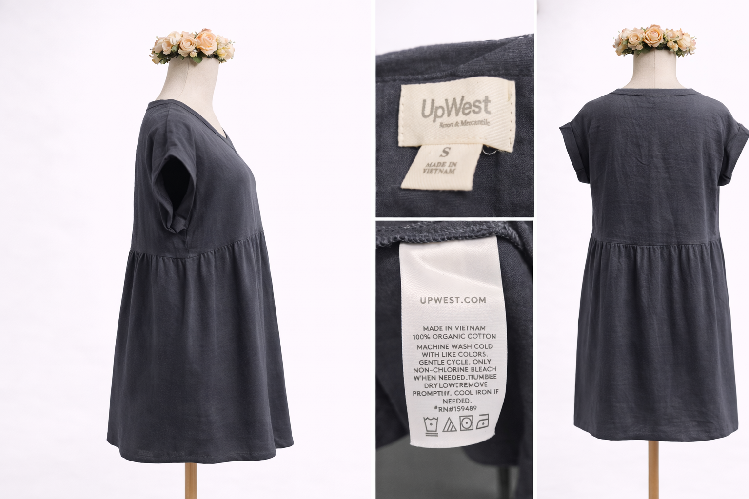 Charcoal grey tunic with floral accents.png