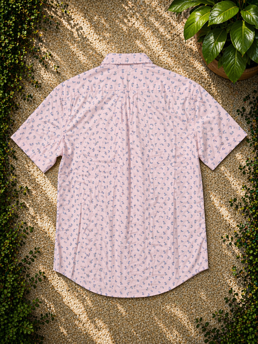 J.Crew - Micro Floral Short Sleeve Button Up