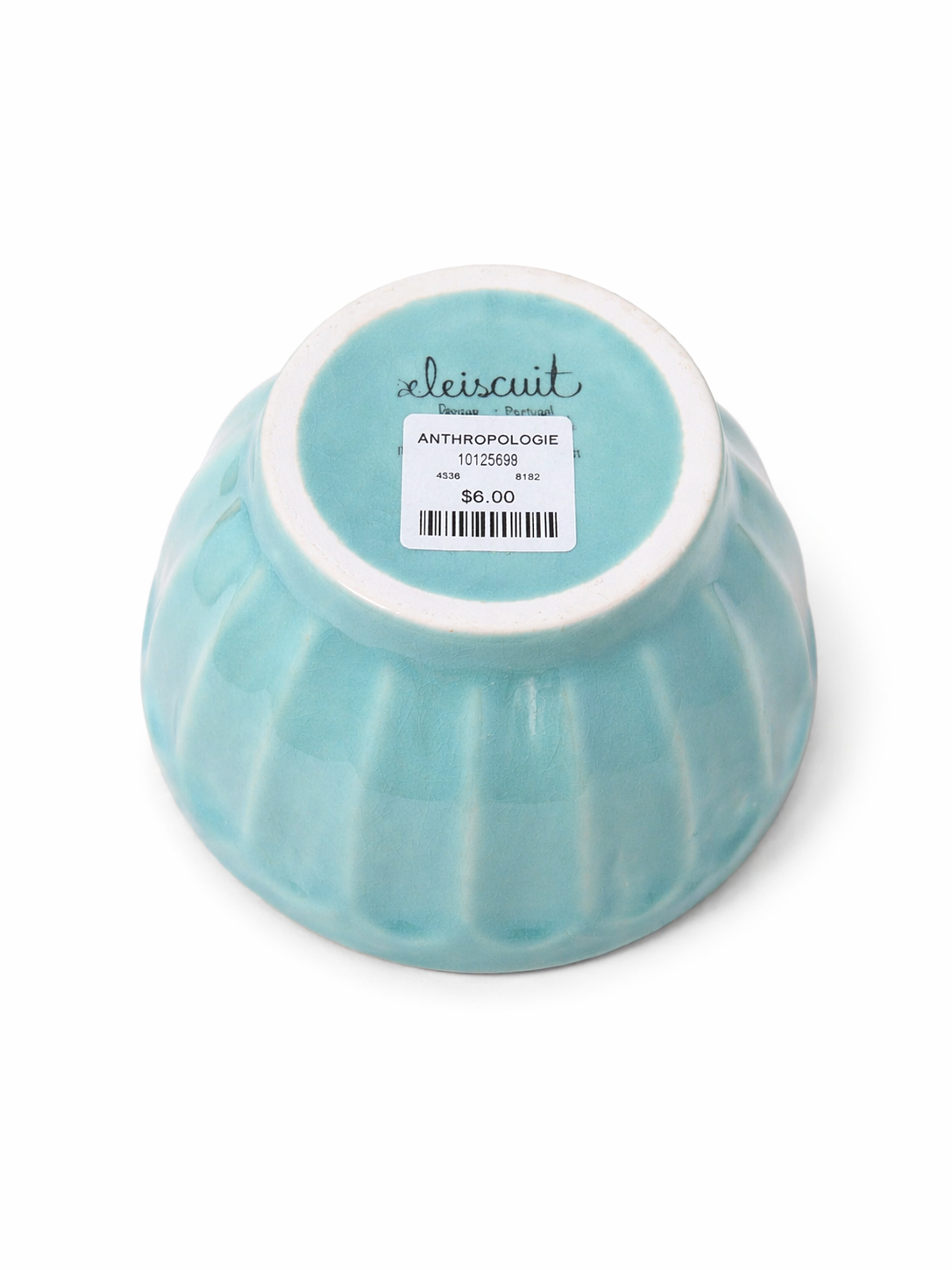 Aqua Blue Ceramic Bowl