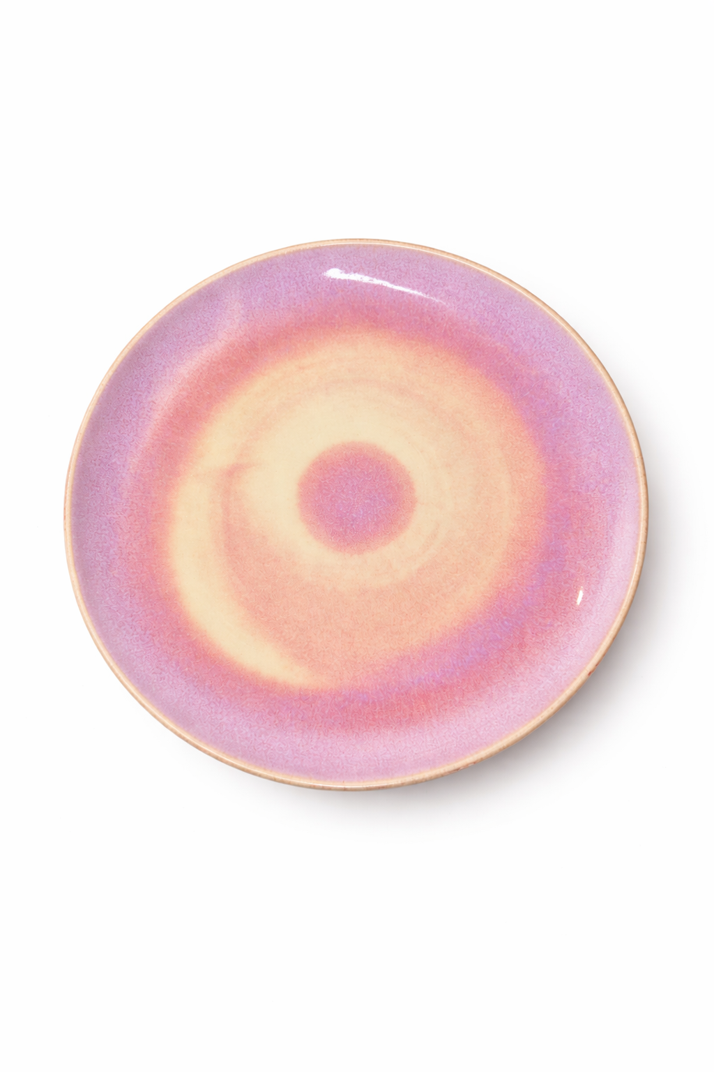 Blush Ombre Ceramic Plate – Pink / Cream