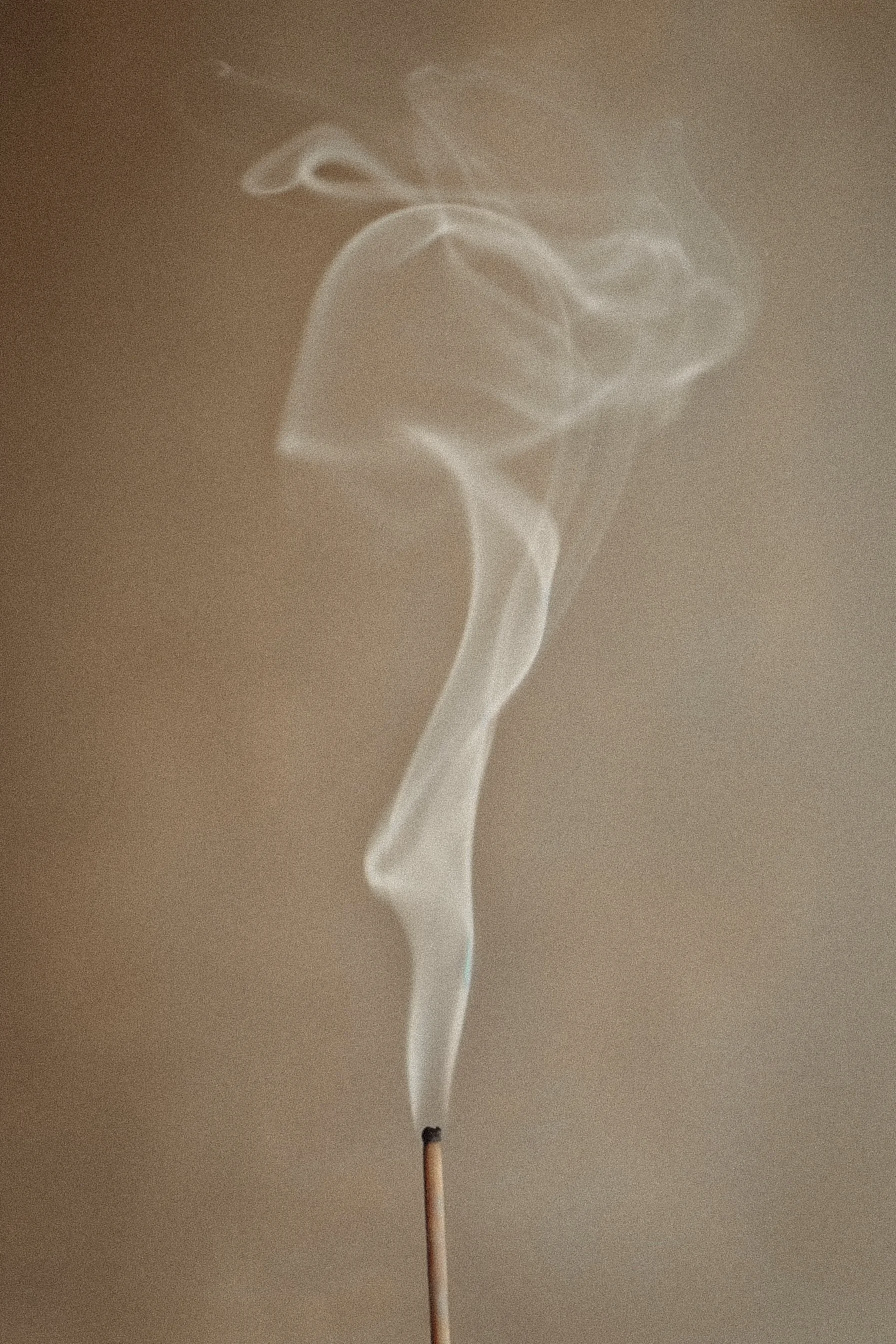 Soft, abstract wisps of smoke against a neutral background.