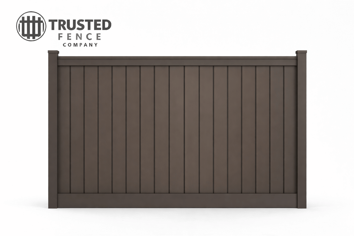 Composite fencing with vertical slat design in Salt Lake City