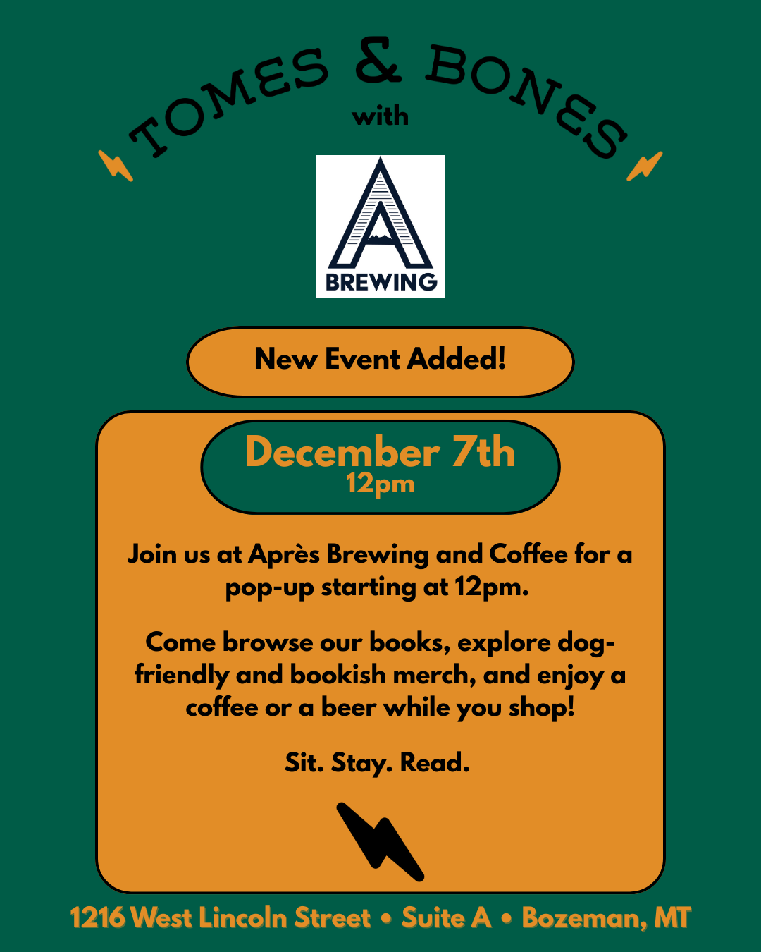 Pop-Up at Après Brewing &amp; Coffee