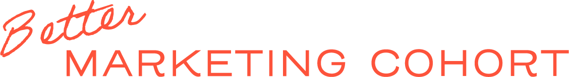 Text graphic with red cursive 'Bottter' above uppercase 'MARKETING COHORT' in red.