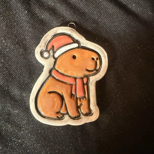 Holiday Capybara Ornament