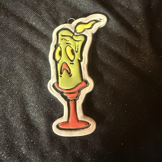Frightened Candle Ornament