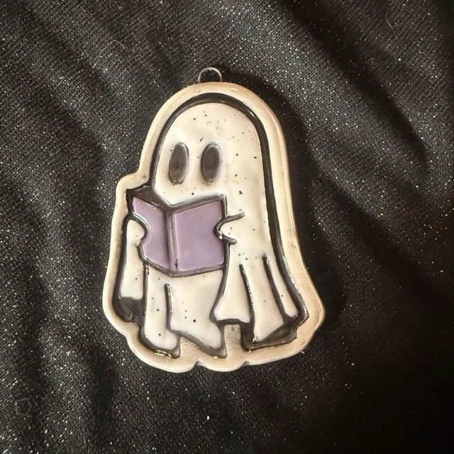 Bookish Boo Ornament