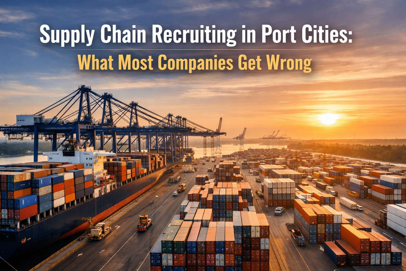 Supply Chain Recruiting in Port Cities: What Most Companies Get Wrong