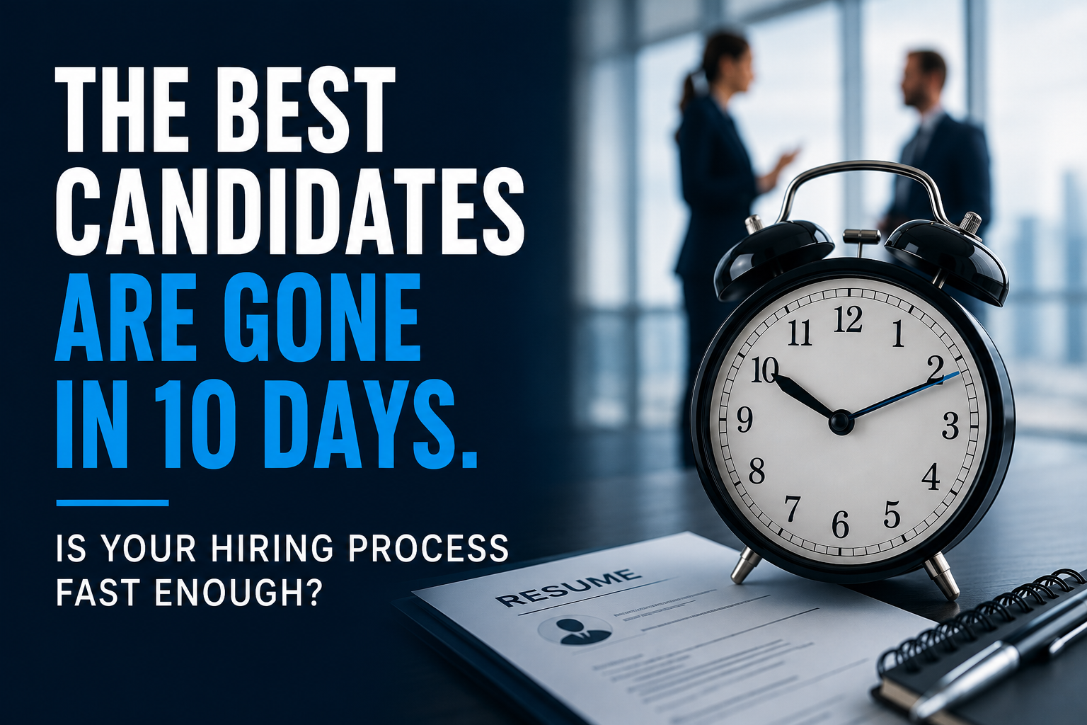 The Best Candidates Are Gone in 10 Days. Is Your Hiring Process Fast Enough?
