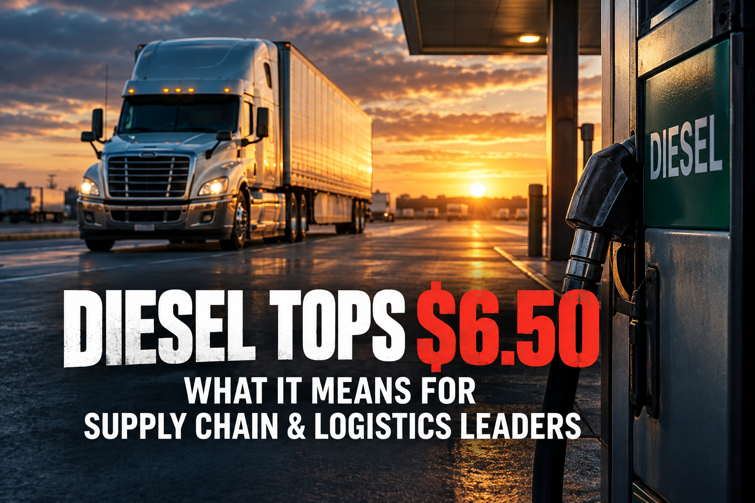 Diesel Just Topped $6.50 a Gallon. What It Means for Supply Chain and Logistics Leaders