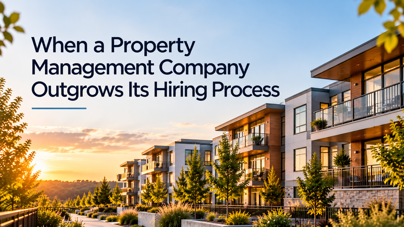 When a Property Management Company Outgrows Its Hiring Process
