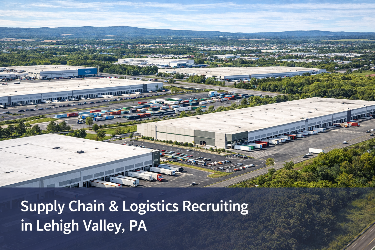 Supply chain and logistics recruiting in Lehigh Valley PA supporting large-scale distribution and regional fulfillment operations