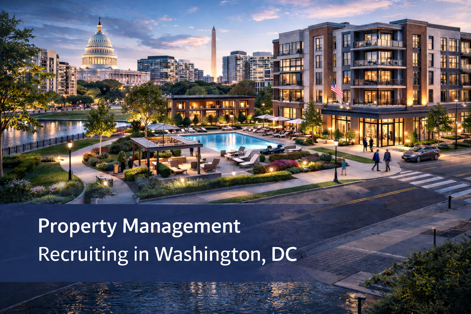 Washington DC property management recruiting featuring urban high-rise multifamily communities and institutional portfolios