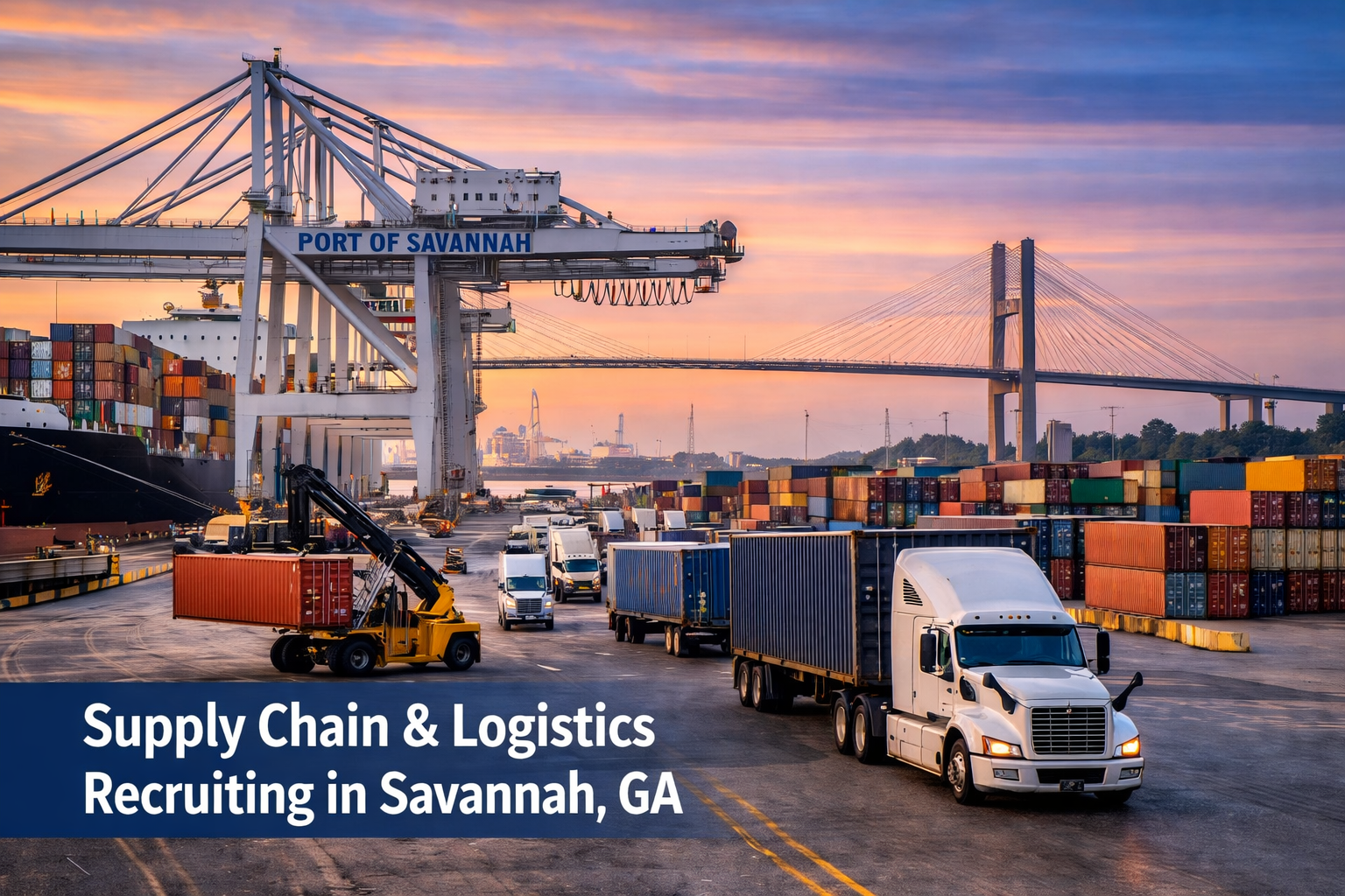 Supply chain and logistics recruiting in Savannah GA supporting port-adjacent and high-volume logistics operations
