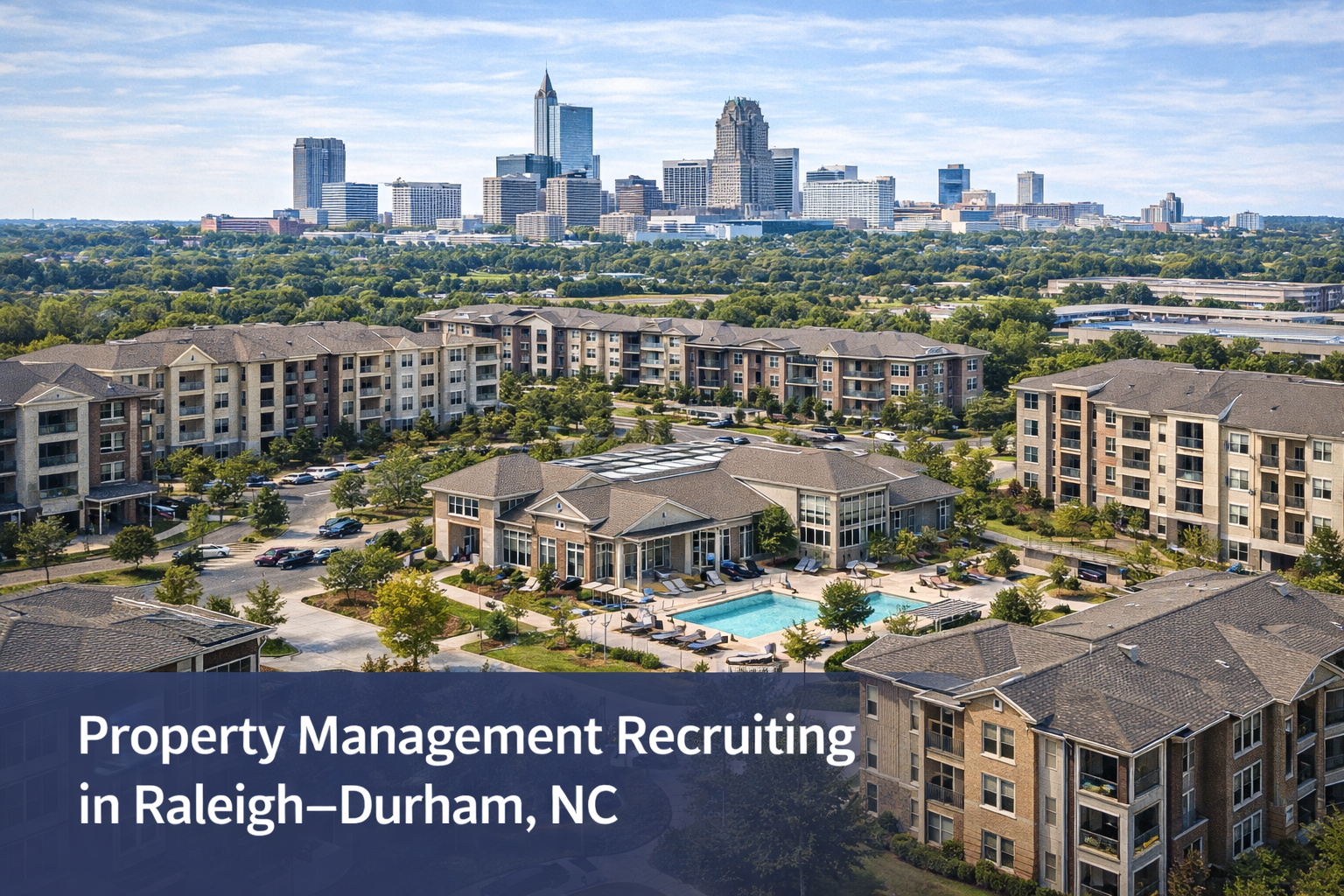 Property management recruiting in Raleigh–Durham NC supporting institutionally owned, stabilized, and retention-focused portfolios
