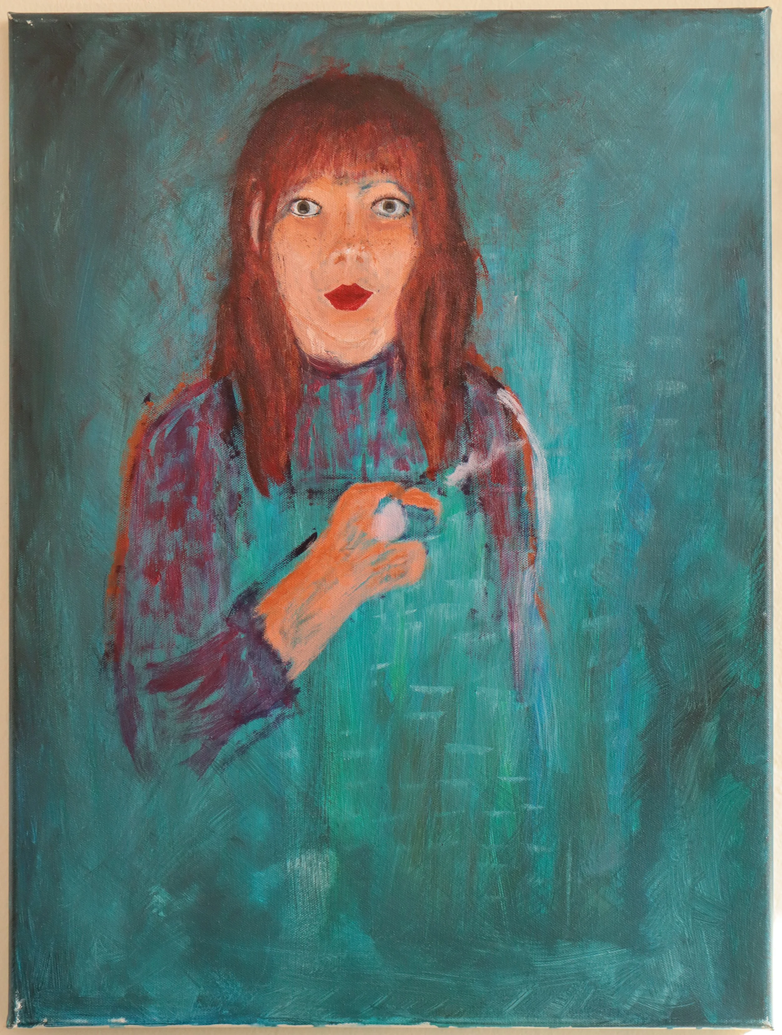 Portrait with Pipe (Unfinished) | 18"x24" | 2024
