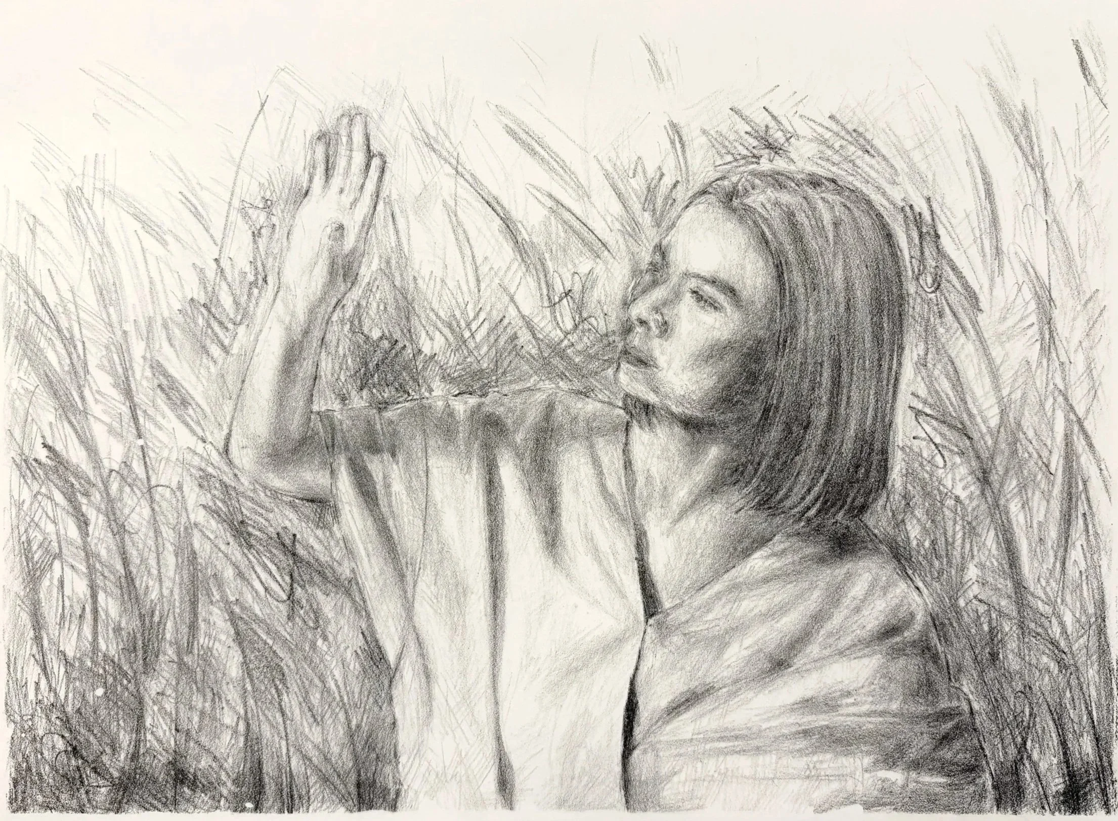 field (Mitski), 2023, Ink on paper