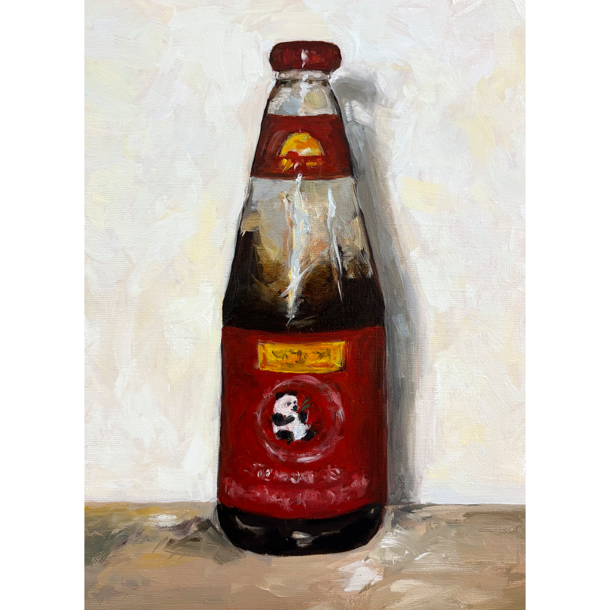 Half-used bottle of Oyster Sauce Matte Print
