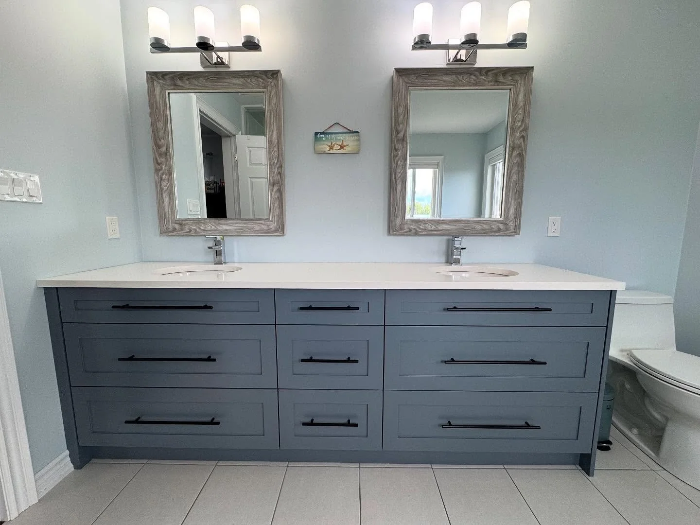 Custom master bathroom vanity