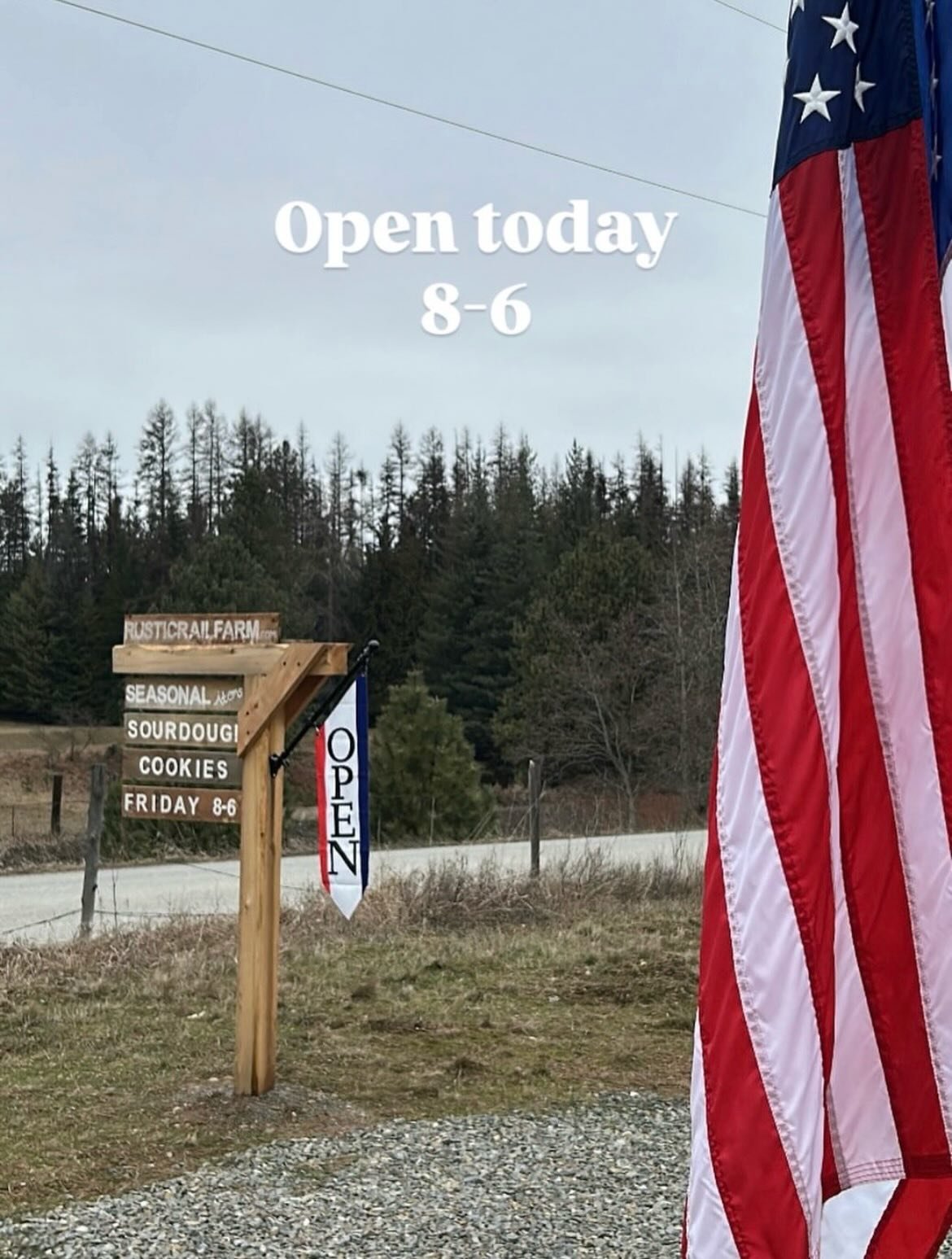 Ready and open today, Friday AND Saturday 8-6!!
Swipe for today&rsquo;s Farmstand menu!

We&rsquo;re stocked with lots of baked goods for you and your special gatherings this weekend. Grab a homemade fabric basket/bag, candles for gifts and a fun car