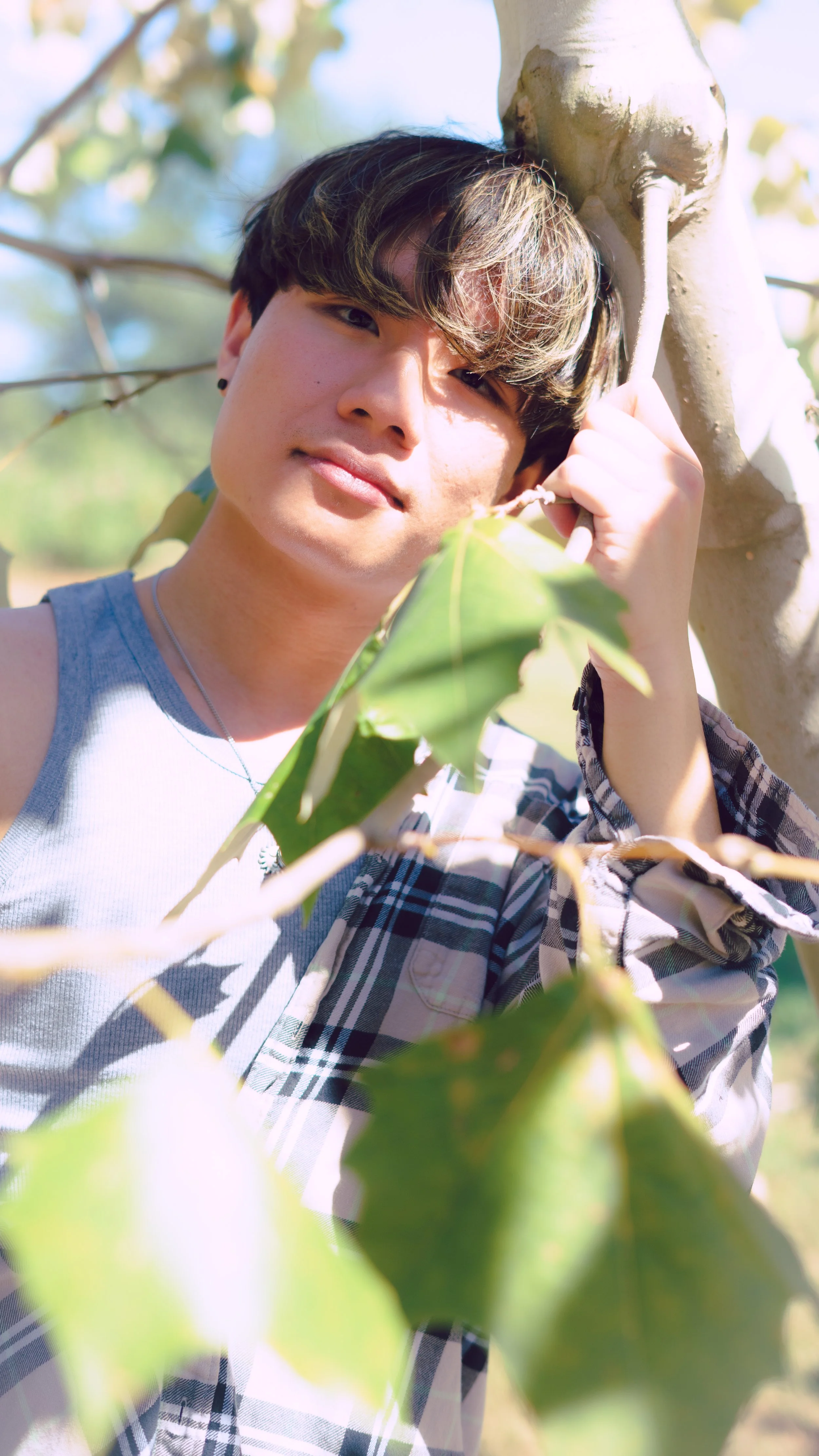 Model birthday photoshoot in front of Rice University.