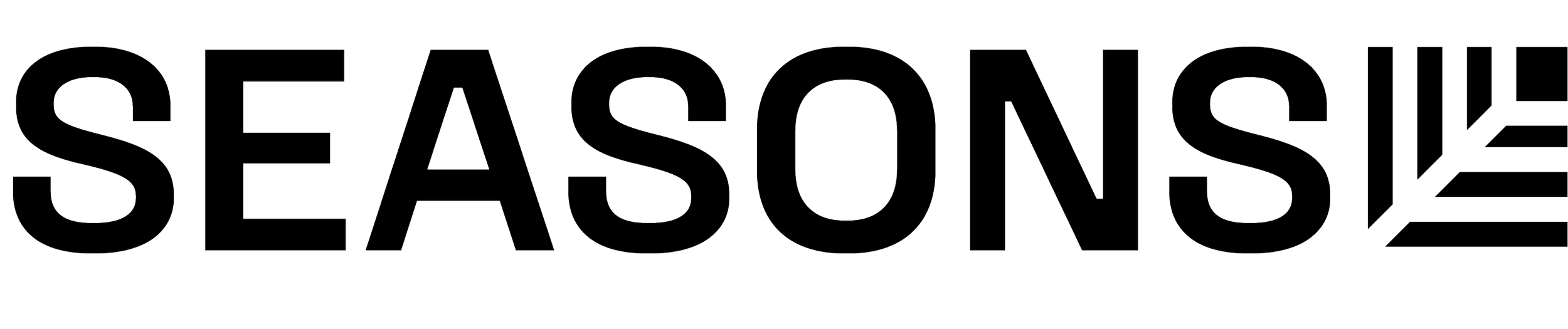 Outline of the word 'SEASONS' with a stylized snowflake in place of the letter 'O'.