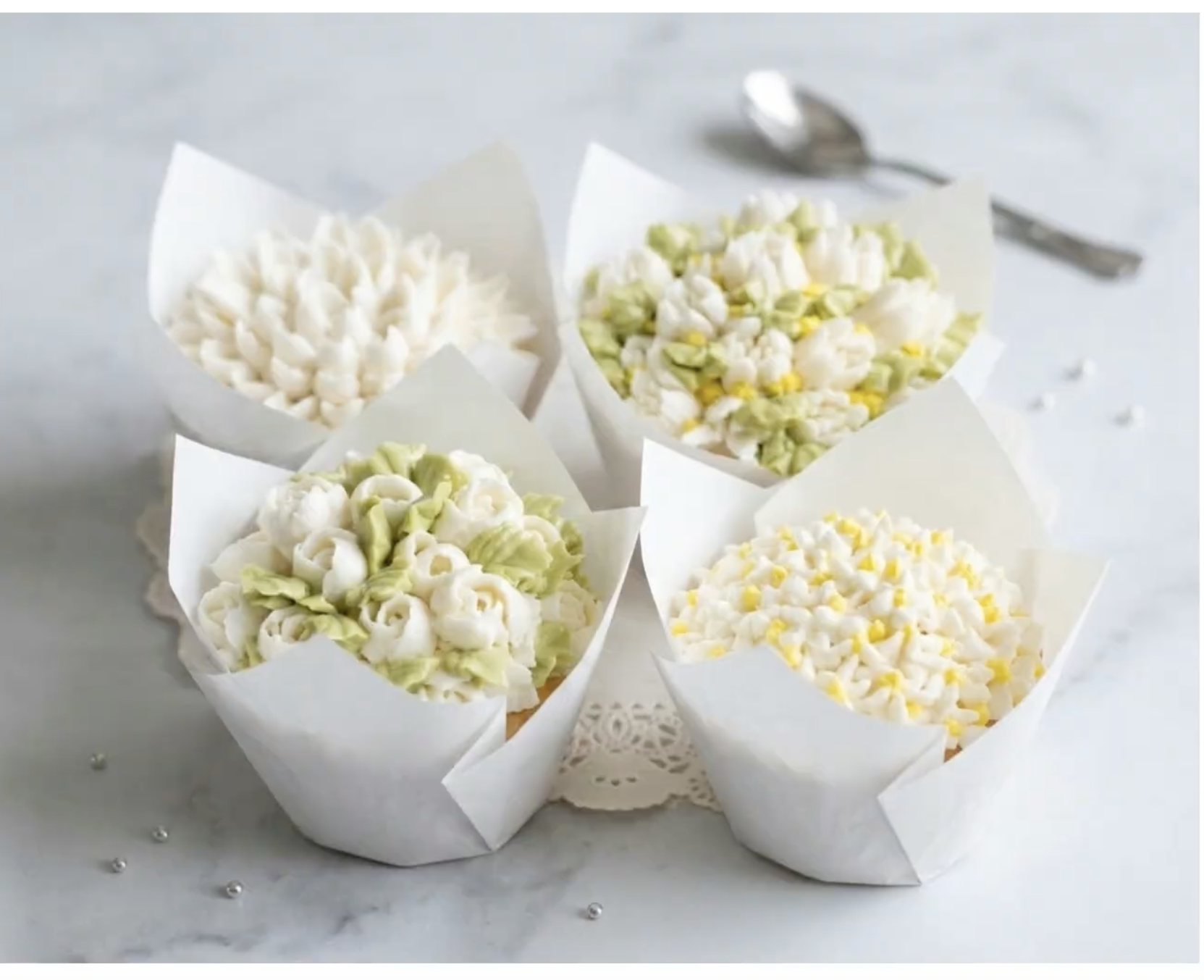 Floral Buttercream Cupcakes