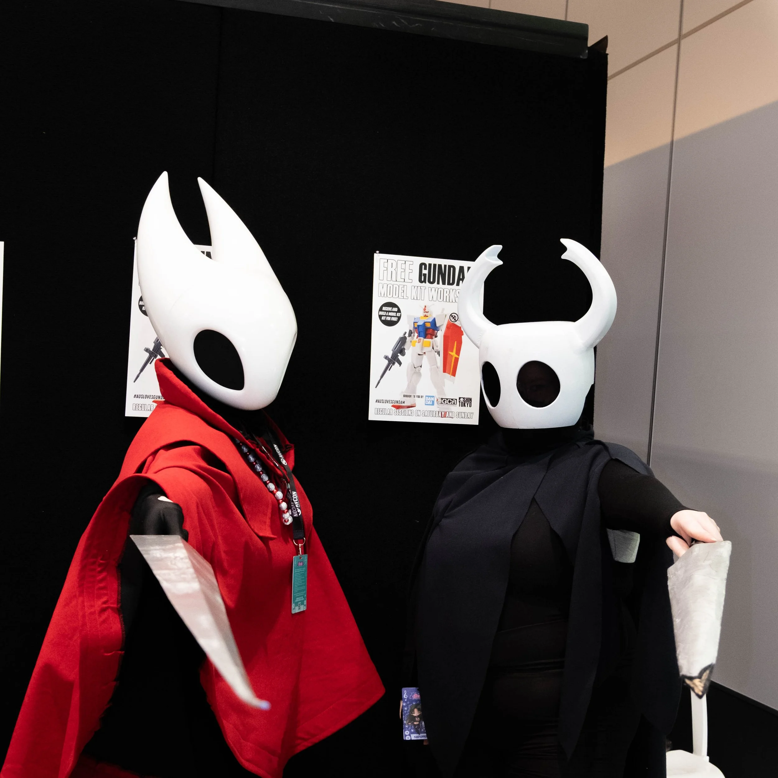  Issa as Hornet (left),  @ophanhim  and Sam as Knight (right)&nbsp; 