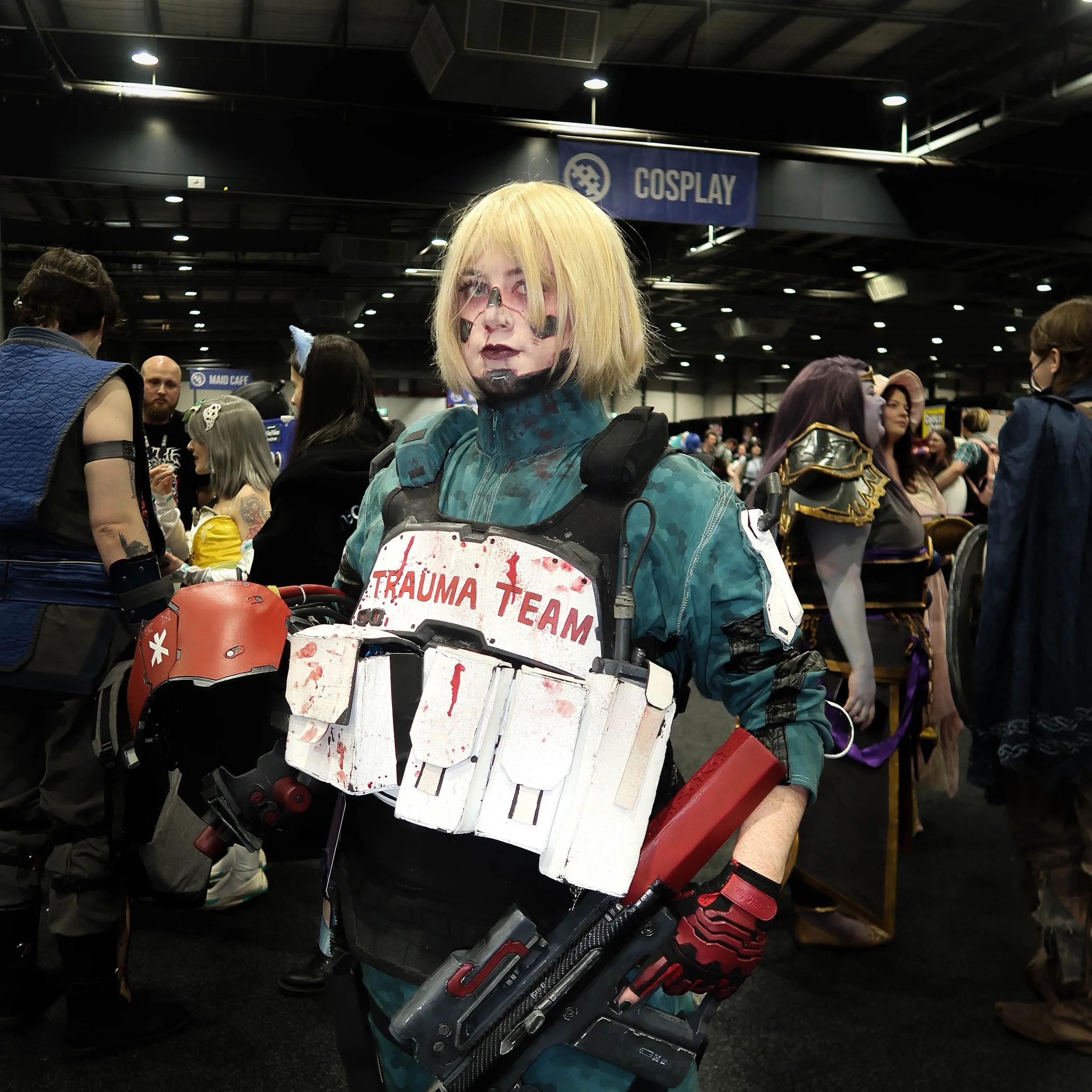  @Shadinski_cosplay as Trauma Team from Cyberpunk 2077 