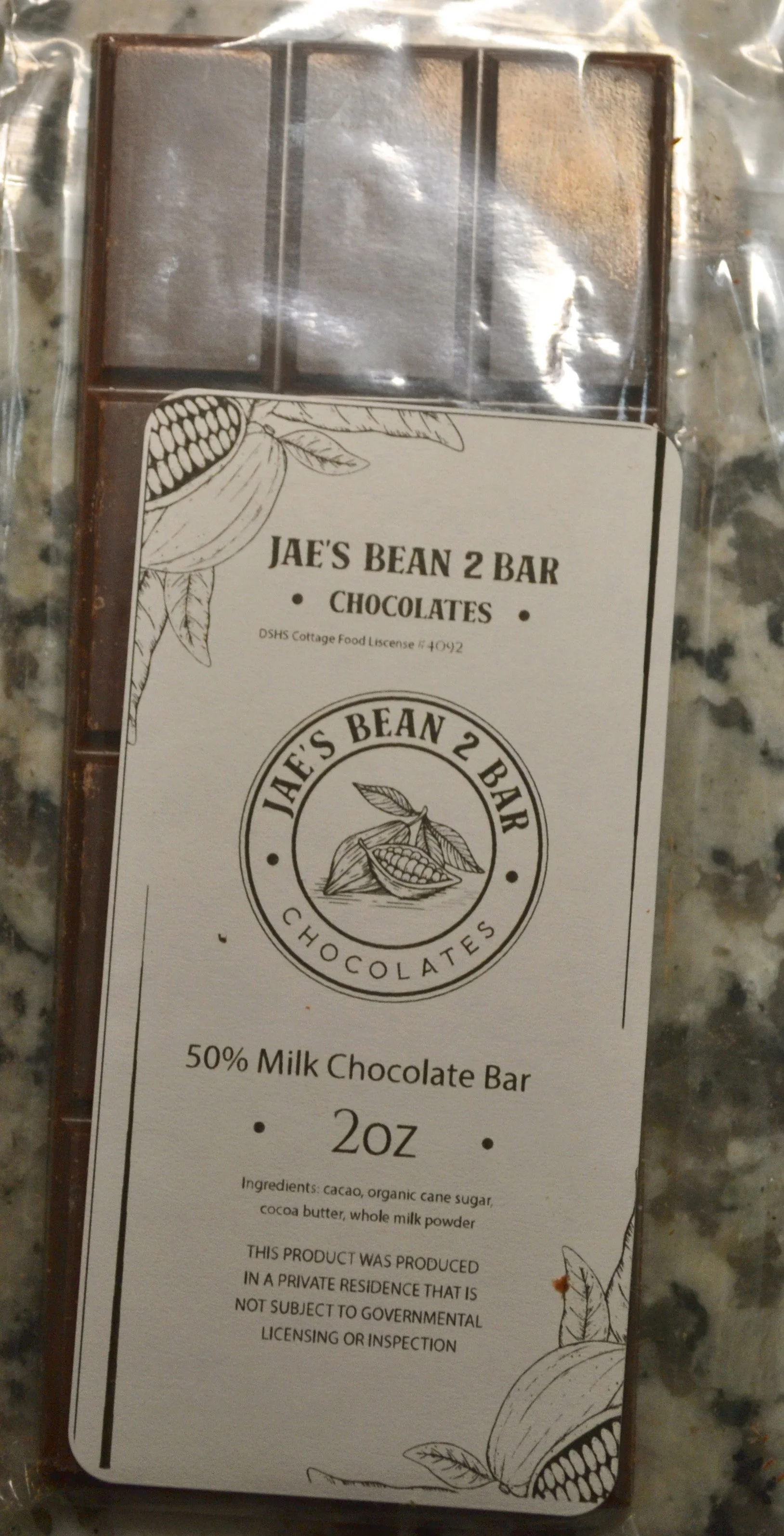 Dark Milk Chocolate Bar - 2 oz