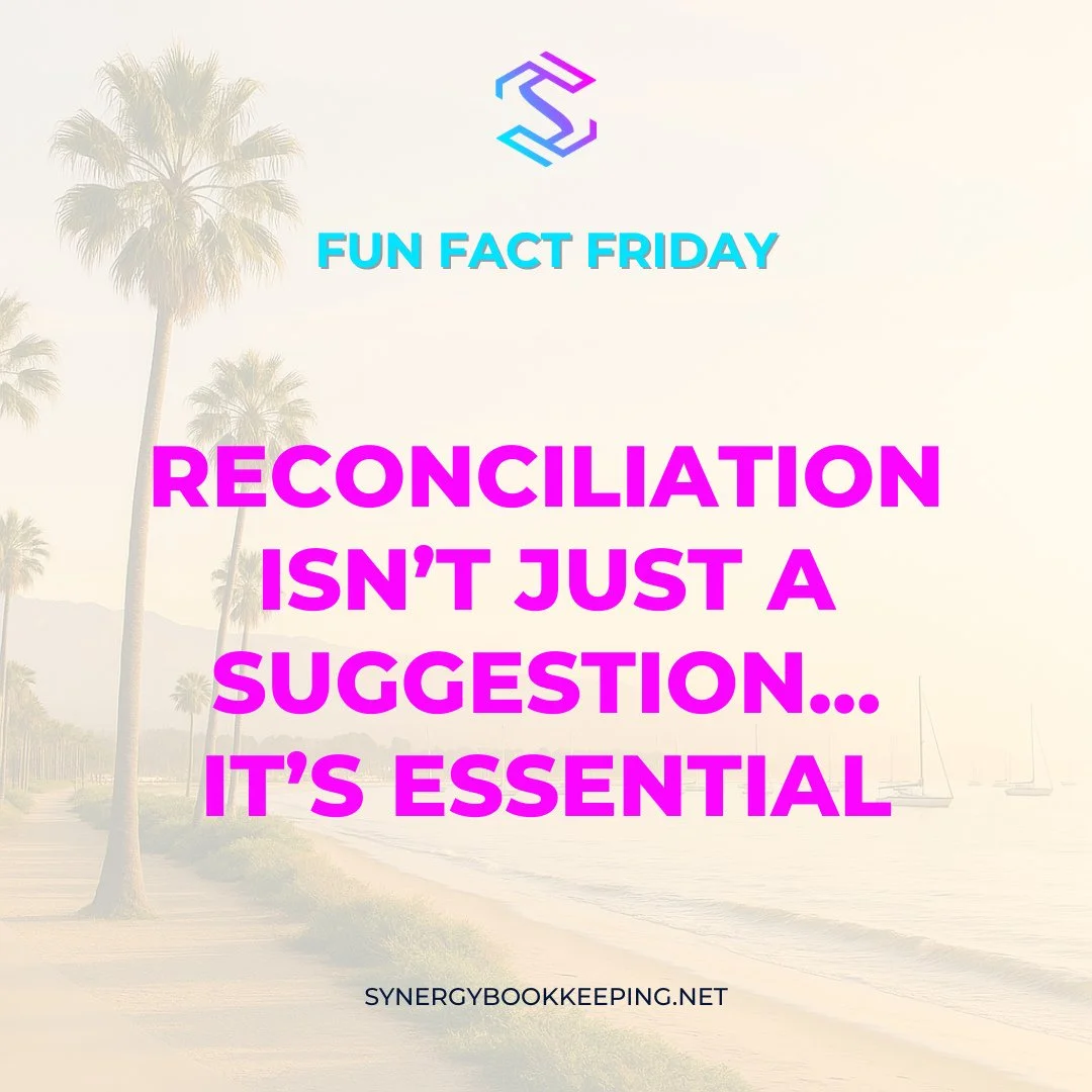 📊 Fun Fact Friday #19
Reconciliation isn’t just a suggestion—it’s essential.
✅ Catch fraud
✅ Fix errors
✅ Stay accurate
Monthly checks make all the difference.
#reconciliationmatters #financialoversight #funfactfriday