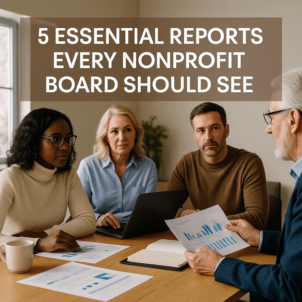 5 Essential Reports Every Nonprofit Board Should See