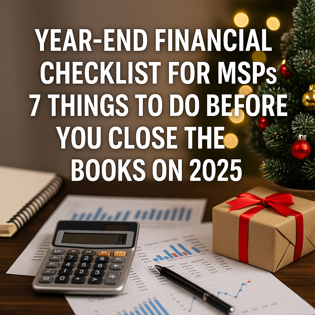 🎄 Year-End Financial Checklist for MSPs: 7 Things to Do Before You Close the Books on 2025