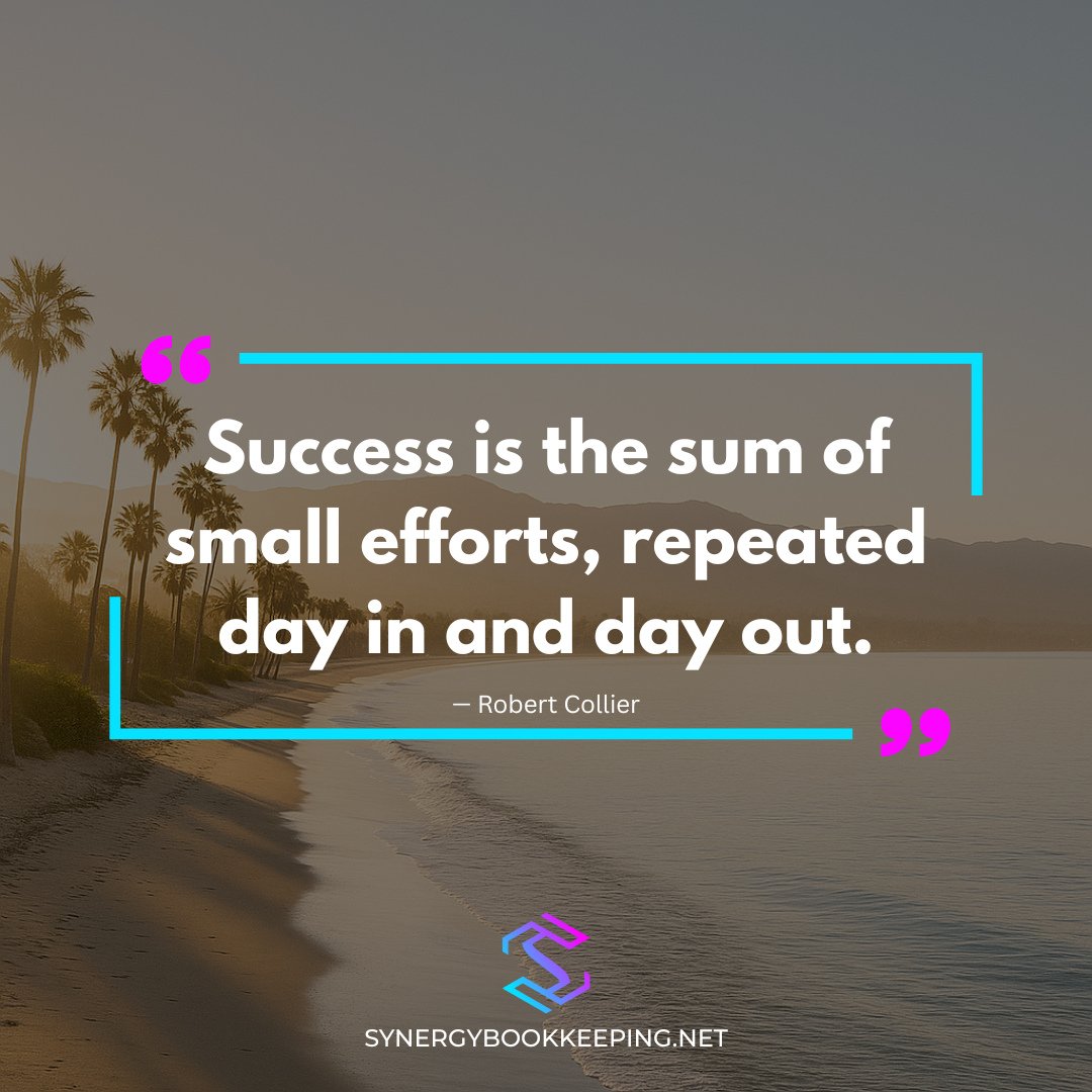 It&rsquo;s not about one big move&mdash;it&rsquo;s about consistency. Show up, do the work, and the results will follow.⁠
⁠
#DailyEffort #ConsistencyWins #SynergyBookkeeping